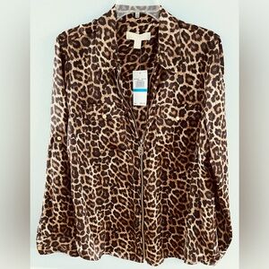 Michael Kord animal print top/jacket